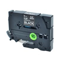 NineLeaf 1 Pack Replacement White on Black Laminated 9mm Label Tape Compatible for Brother TZ325 TZe325 TZe 325 TZ-325 for P-Touch PTD400 PT-H110 PTD600 PTD600VP PT-P750W PT-D210 PT-H100 Label Maker