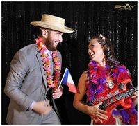 5 Feet X 6 Feet Black Shimmer Sequin Fabric Photography Backdrop