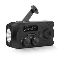 Wind UP Crank Radio AM/FM/NOAA Weather Radio with Flashlight,2000 mAh Power Bank, SOS Alarm, Phone Charger for Hurricanes, Tornadoes and Storms