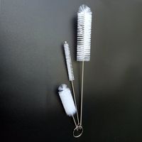 3 pcs/set Drinking Straw Brush Kit, Straw Cleaner with Stainless Steel Ring Hold Them Together, Cleaning Brush for Multiple Size Straws(3 pcs)