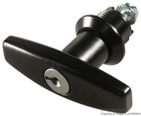 Handle, Locking, Black, Die-cast Zinc