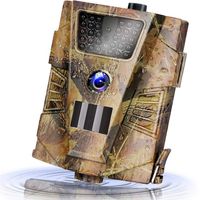 nulliplex Trail Camera 14MP 1080P IP54 Waterproof Game Hunting Camera 20m/65ft 850nm IR Wildlife Animal Scouting Surveillance (Yellow)