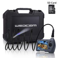 Wsdcam Borescope Camera Drain/Pipe/Plumbing/Wall/Automotive Inspection Camera with Light Flexible Waterproof 0.3inch Snake Camera 9.84ft, 2X Zoom, Digital Photo/Video Recording/Including SD Card