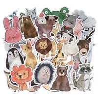 Cute Animal Stickers Pack Vinyl Laptop Kids Girls Water Bottle Travel Case Skateboard Guitar Bike Sticker Decals Party Supplies Decorations