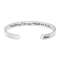 Joycuff Gifts for Mom Mother's Day Bracelet Mother Daughter Jewelry Everything I am You Helped Me to Be Mum Mommy