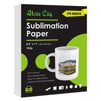 170 Sheets Sublimation Paper 8.5x11 for Heat Transfer DIY gift compatible with Epson Sawgrass Ricoh HP Canon Inkjet Printer with Sublimation Ink