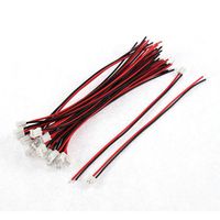 uxcell a15081800ux0655 27Pcs Micro JST 2.0 2-Terminal Male Connector Wire Cables 12cm Length Pack of 27