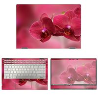 decalrus - Protective Decal Orchid Flower Skin Sticker for HP Pavilion X360 14M-CD0003DX (14" Screen) case Cover wrap HPpavilionX360_14M-107