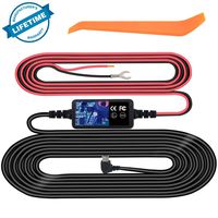 Dash Cam Hardwire Kit, Mini USB Hard Wire Kit Fuse for Dashcam, Plozoe 12V-30V to 5V Car Dash Camera Charger Power Cord, Gift Installation Tool（11.5ft）
