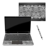 MightySkins Skin Compatible with HP Pavilion x360 14" (2018) - Floral Lace | Protective, Durable, and Unique Vinyl Decal wrap Cover | Easy to Apply, Remove, and Change Styles | Made in The USA
