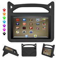 Fire HD 8 Case for Kids-DiHines Kids Shock Proof Protective Handle Cover Case for Kindle Fire HD 8 Tablet (Compatible with 8th/7th/6th Generation,2018/2017/2016 Release) (Black)