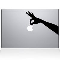 The Decal Guru Hand Picked Apple MacBook Decal Vinyl Sticker - 13" MacBook Air - Black (1076-MAC-13A-BLA)