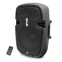 Powered Active PA Loudspeaker Bluetooth System - 10 Inch Bass Subwoofer Monitor Speaker and Built-in USB for MP3 Amplifier, DJ Party Portable Sound Equipment Stereo Amp Sub for Concert Audio or Band Music- Pyle PPHP1037UB