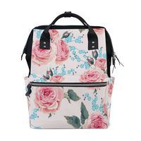 Diaper Bags Backpack Mummy Backpack with Romantic Roses Travel Laptop Daypack