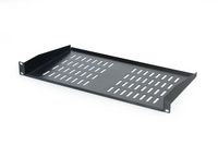 SimpleCord 2-Pack Rack Shelf Universal Cantilever Vented 1U Rack Tray for 19-inch Server Racks and Cabinets - Premium Heavy Duty Cold Rolled Steel Designed to Hold Network and AV Equipment