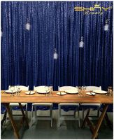 ShinyBeauty 3FTX6FT-Navy Blue-Sequin Backdrop Photo Booth Curtain Blue Sequin Fabric Wedding/Birthday Christmas Decorations (Navy Blue)
