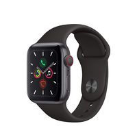 Apple Watch Series 5 (GPS + Cellular, 40mm) - Space Gray Aluminum Case with Black Sport Band