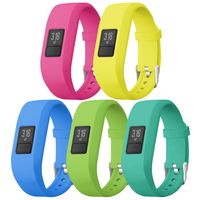 SKYLET Compatible with Garmin Vivofit 3 Vivofit JR JR 2 Bands Clips Soft Comfortable Silicone Replacement Bands Compatible Garmin Vivofit 3 Vivofit JR Vivofit JR 2 for Kids Men Women (No Tracker)