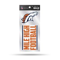 NFL Denver Broncos Double Up Die Cut 2-Piece Sticker Sheet