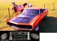 Custom Autosound Stereo compatible with 1970-1971 Ford Ranchero, USA-630 II High Power 300 watt AM FM Car Stereo/Radio with auxiliary input