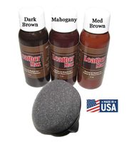 Leather Max Quick Blend Refinish and Repair Kit, Restore Couches, Recolor Furniture & Repair Car Seats, Jackets, Sofa, Boots / 3 Color Shades to Blend with/Leather Vinyl Bonded and More (Dark Browns)