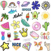 WayLand Stickers 30Pcs,30 Vinyl Stickers for Water Bottles, Laptops (A)