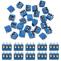 KeeYees 60pcs 5mm Pitch 2 Pin & 3 Pin PCB Mount Screw Terminal Block Connector for Arduino (50 x 2 Pin, 10 x 3 Pin)