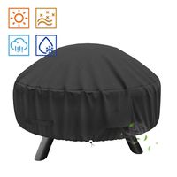 SHINESTAR Fire Pit Cover for Landmann Big Sky Fire Pit, Heavy Duty Waterproof 32 Inch Round Fire Pit Cover