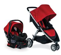 Britax B-Lively Travel System with B-Safe 35 Infant Car Seat, Cardinal - Birth to 55 Pounds
