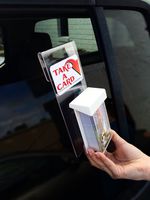 Marketing Holders Window Hook Advert Vertical Premium Outdoor Business Card Holder (1, Vertical Business Card Holder with Window Hook)