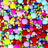 FreePet 1 Inch Pom Poms for Hobby Supplies and DIY Creative Crafts Decorations