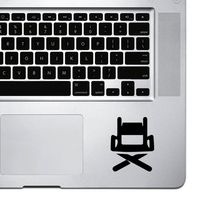 StickAny Palm Series Directors Chair Sticker for MacBook Pro, Chromebook, and Laptops (Black)