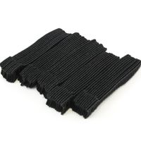 Red Hound Auto 50 pcs Reusable 5 Inches Fastening Zip Cable Ties Straps Hook and Loop Adjuststable Securing Cord Management