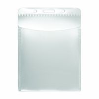 ADVANTUS PVC-Free Badge Holders, Vertical, 3 x 4" Insert Size, Pack of 50 Holders (75604)