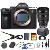 Sony Alpha a7 III Full-Frame Mirrorless Digital Camera Bundle FE 24-105mm f/4 Lens, Bag, 64GB Memory Card, Memory Card Reader and More.