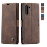 Samsung Galaxy Note 10 Case ,Galaxy Note 10 Wallet Case, Magnetic Stand Flip Protective Cover PU Leather Flip Cover with ID & Credit Card Slots Cash Pockets,Stand Holder for Samsung Note 10 (Coffee)