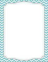Barker Creek Turquoise Chevron Computer Paper, 8-1/2" x 11", Pack of 50