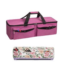 CACTIYE Carrying Bag Compatible with Cricut Explore Air and Maker, Waterproof Tote Bag Compatible with Cricut Explore Air and Supplies (Pink, 1+1)