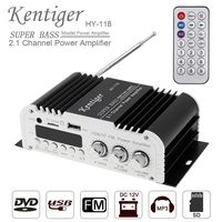 Car Audio High Power Amplifier 2.1CH Super Bass HI-FI Player Support SD/USB/DVD / MP3 with Remote Controller for Car Motorcycle Home
