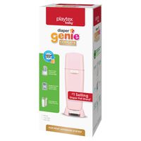 Playtex Diaper Genie Complete Diaper Pail, Fully Assembled, with Odor Lock Technology, Includes 1 Pail and 1 Refill, Pink
