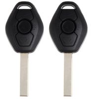 SCITOO Compatible fit for 2X New Keyless Entry Remote Control Car Uncut Key Remote Key Replacement BMW Series 315 MHz Chip