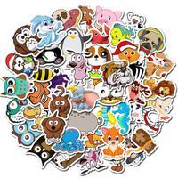Laptop Stickers Cute Funny Animal - Decals Vinyl Water Bottle Car Waterproof Bumper Computer Phone Case Book Skateboard Luggage Motorcycle Bike Helmet Decor Graffiti Patches [No-Duplicate] 50 Pack