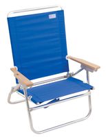 Rio Beach 4-Position Easy in-Easy Out Folding Beach Chair - Blue