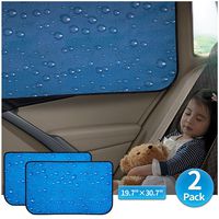 aokway Car Sun Shade Car Window Shade Double Thickness Rear Side Window Auto Windshield Sunshades Universal Fit for rv Truck UV Protection 2 Pack