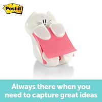 Post-it Pop-up Note Dispenser, Cat design, 3 in x 3 in , 1 Dispenser/Pack (CAT-330)