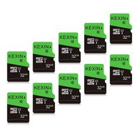 KEXIN 32GB Micro SD Card 32 GB Class 10 Ultra Micro SDHC UHS-I Memory Card C10, U1, 10 Pack Micro SD Cards