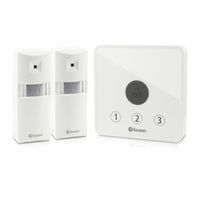 Swann Motion Sensor Alarm, Wireless Home Security PIR Motion Detect Door Alert Kit, Indoor and Outdoor Use