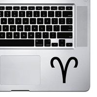 StickAny Palm Series Aries Sticker for MacBook Pro, Chromebook, and Laptops (Black)