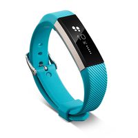 Zodaca Colorful Replacement Band Adjustable Wristband with Secure Metal Buckle Clasp Compatible with Fitbit Alta HR/Fitbit Alta (Tracker is not Included), Turquoise