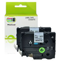 NineLeaf 2 Pack Replacement TZe Extra Strength Label Tape TZe-S251 TZ-S251 Compatible for Brother P-Touch Label Maker PT-D600 PT-9700PC PT-P700 PT-P950NW (1''x 26.2' 24mm x 8m)